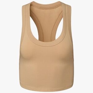 WeWoreWhat Tan Crop Top